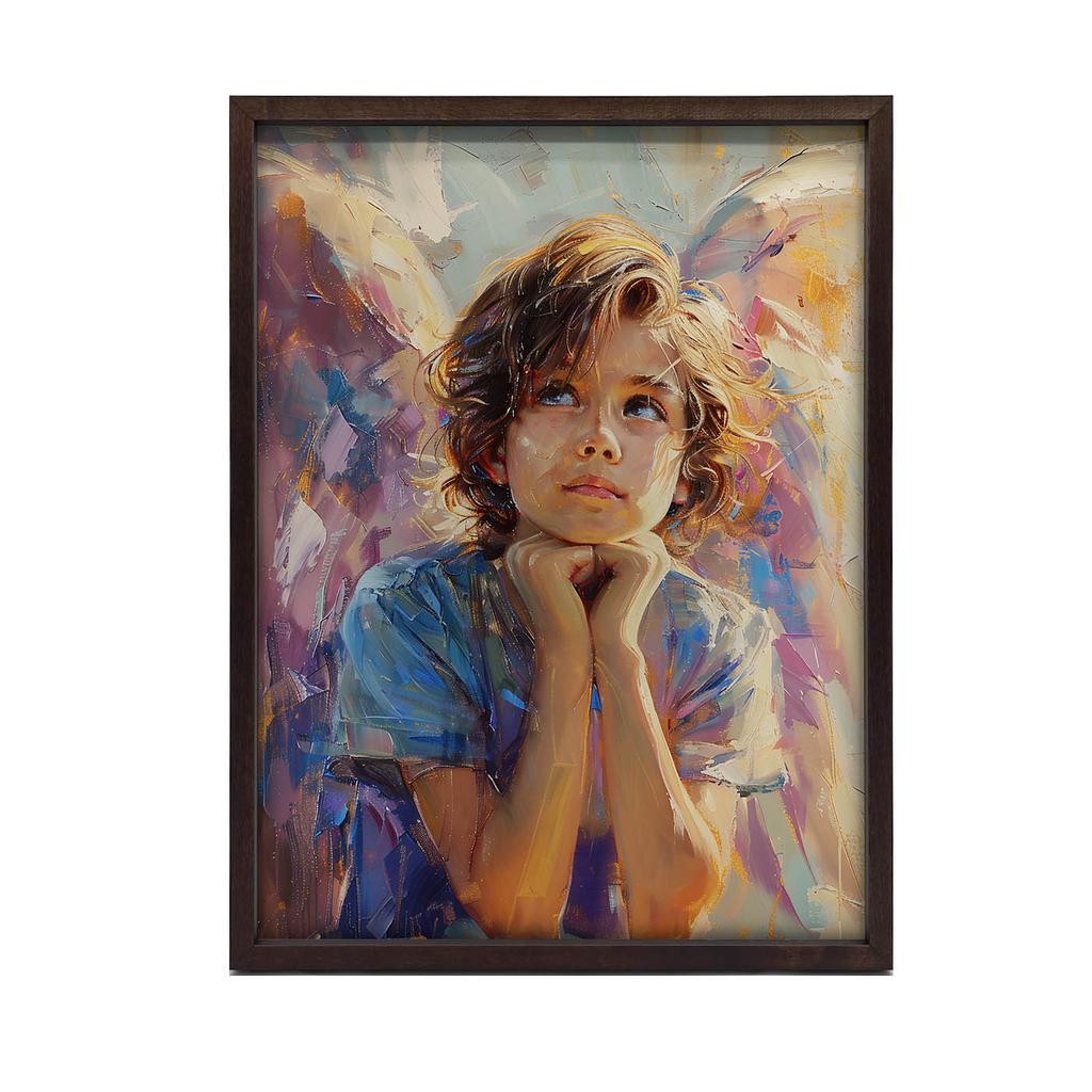 Poster Angelic Reverie Poster Angelic Reverie, 30X40 Cm, Frameless, Premium Canvas On Stretcher