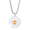 Bohemia Daisy Necklace Women Girls Jewelry White Daisy With Lightning Flower Pendant Stainless Steel Chain Collar Choker