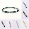 10pcs/Lot Extender Chain Round Cord Ends Caps Leather Cord Bracelet Lobster Clasps Hooks