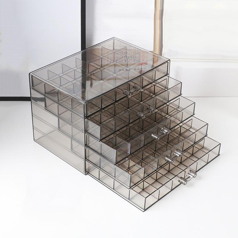 1pc, Five-layer Jewelry Storage Box, Color Is Divided Into: Transparent, Gray, Can Be Used For: Jewelry, Storage