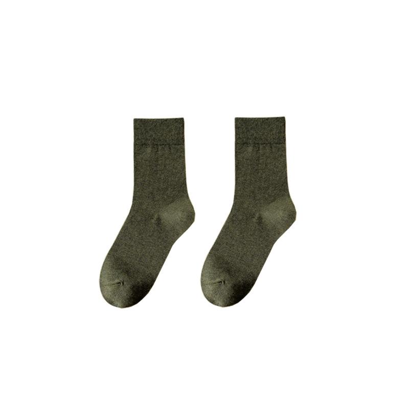 Носки женские однотонные носки осень и весна мягкие дышащие носки