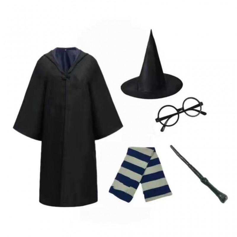 Harry Potter Cosplay Robe Wizard Cloak Halloween Costume Students School Uniform