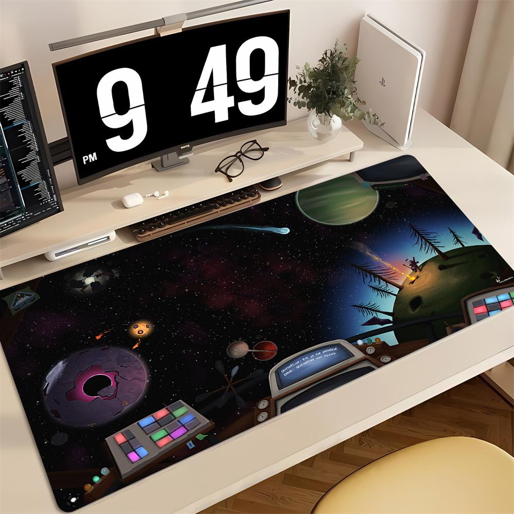 Anime Keyboard Pad Outer Wilds Mouse Pad PC Laptop Anti-slip Rubber Desk Mat Computer Gaming Accessories Mousepad XXL Carpet