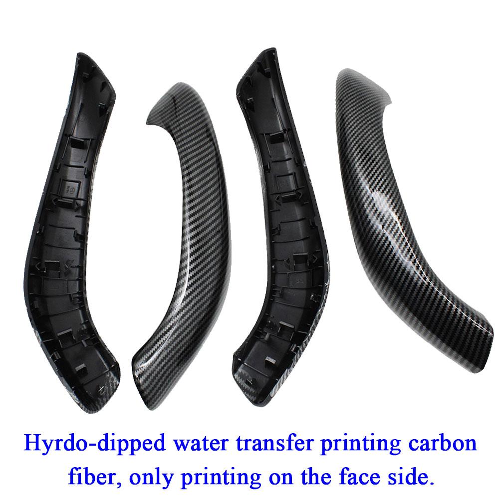 Салон автомобиля из углеродного волокна, левая и правая дверная ручка, внешняя крышка, замена накладки панели для BMW X1 X2 F48 F49 F39