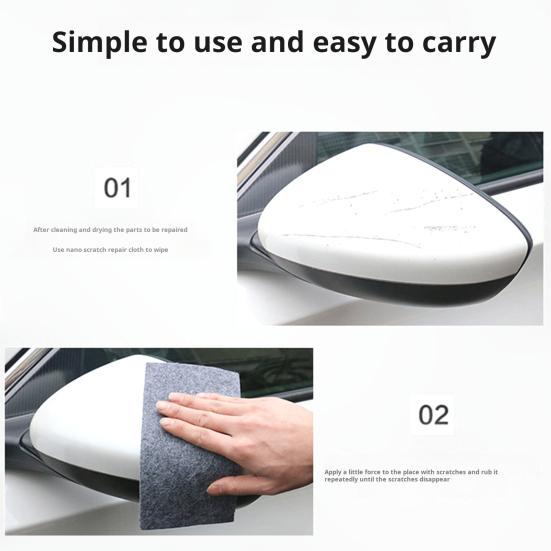 Полировальная ткань для удаления царапин с автомобиля Легкий ремонт краски Удаление водяных пятен Быстрое восстановление поверхности для всех транспортных средств Многоразовый эффективный инструмент для ухода за автомобилем
