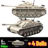 Военные Блоки для Сборки Танков Штурмгешуц III Армии Германии WW2 Танки KV-2 Пантера Леопард 2A7 Кирпичики Детские Игрушки Подарок Мальчикам