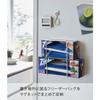 Yamazaki Magnetic Freezer Bag Holder, Tower, White, Approx. 7.7" W x 4.3" D x 9.8" H, Tower, Plastic Bag Storage, Magnetic, Tissue Case, 5048