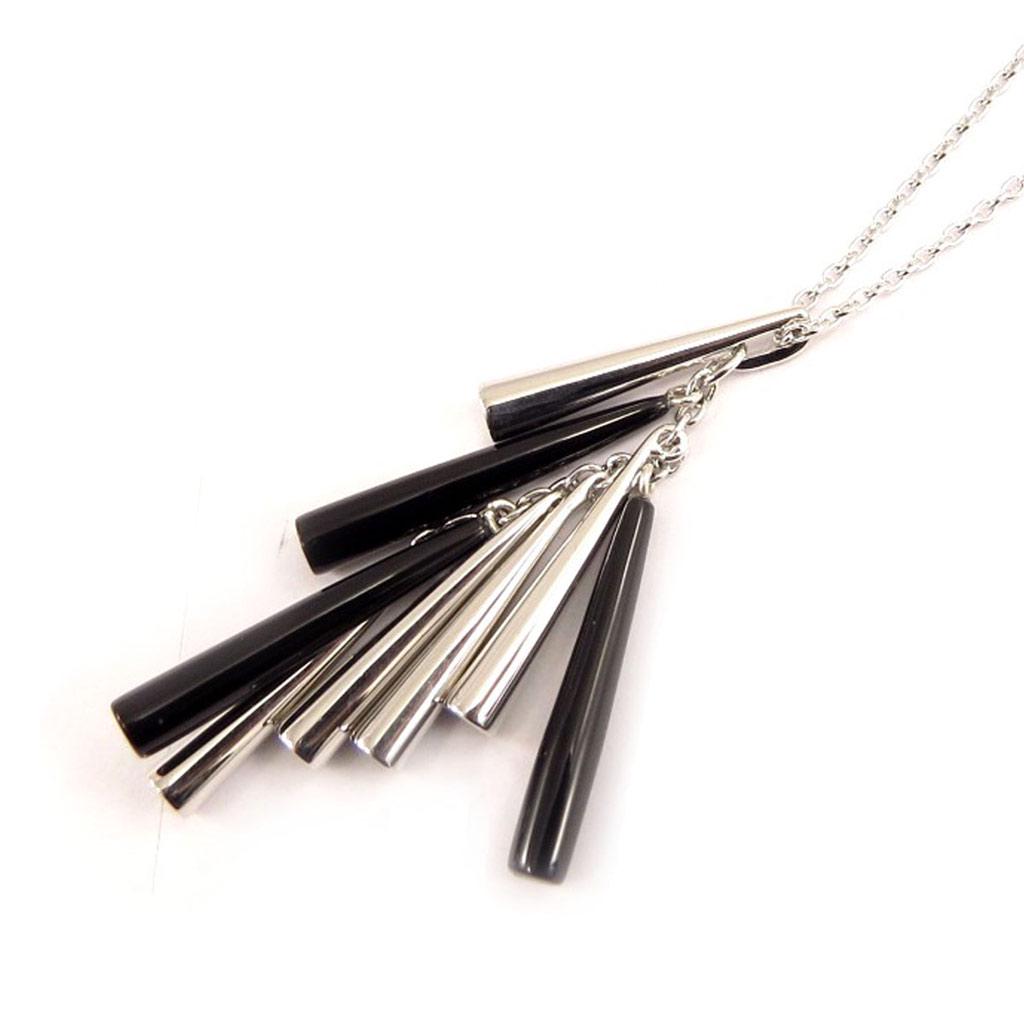 Altesse [L0678] - Серебряное ожерелье «Калипсо» черное серебро