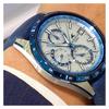Casio Серия OCEANUS - многофункциональный циферблат-диск, кварцевый механизм, кожаный ремешок, японские и корейские часы, мужские часы, синие OCW-T2600ALB-2AJR