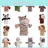 Plush Animal Hand Puppet Toy Cartoon Glove Role Play Interactive Child Educational
