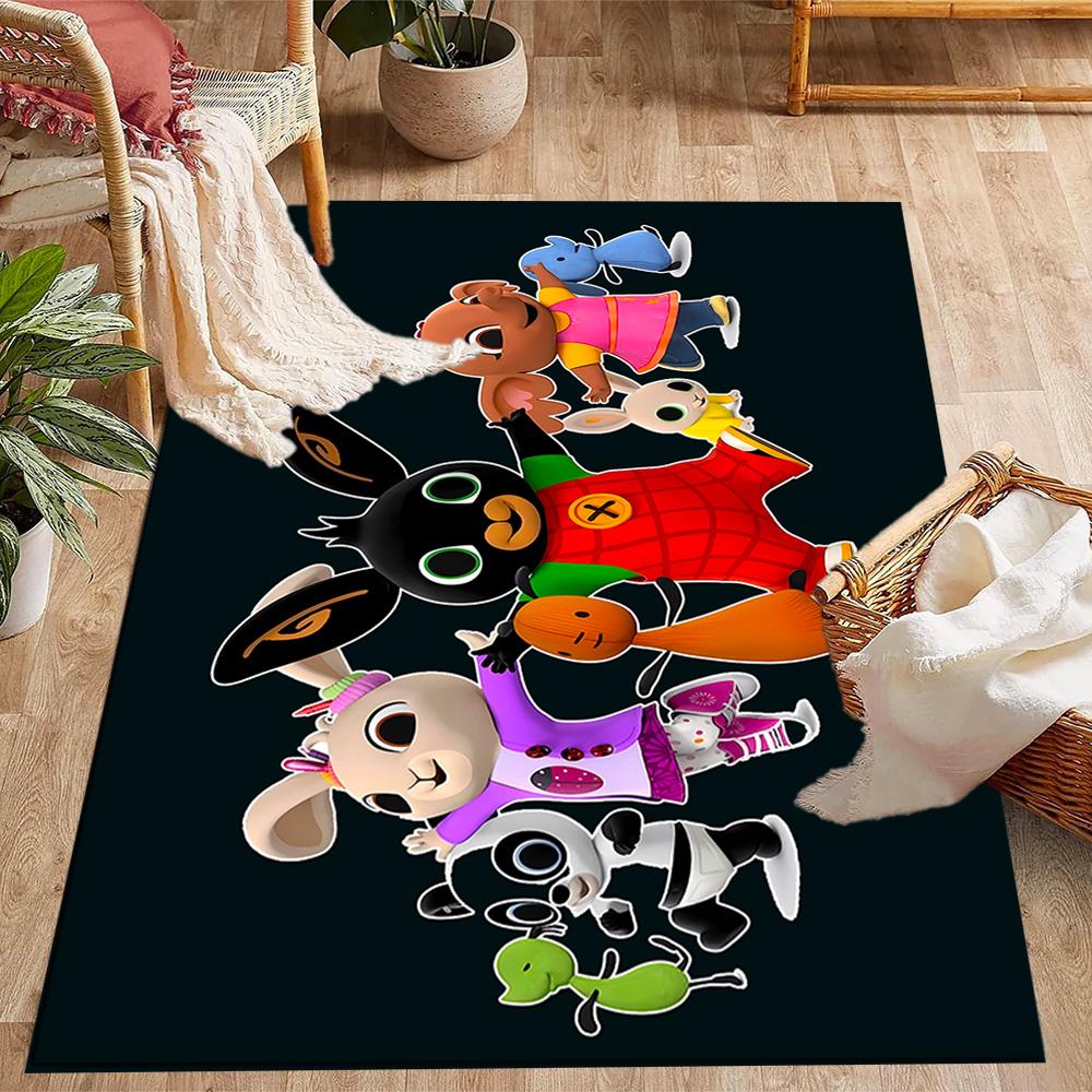 Bing's Birthday Celebration Carpet Design for Bedrooms Outdoor Kitchen Hallway Anti-slip Rug Anime Office Decor Spiritual Gift