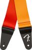 Fender nylon Tequila Canadian-made strap, 2" Ombré Strap, Sunrise.