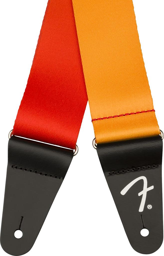 Fender nylon Tequila Canadian-made strap, 2" Ombré Strap, Sunrise.