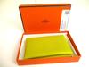 Authentic HERMES CUMIN Chevre Myzore Card Case Card Holder Calvi Verso #a892  Refurbished