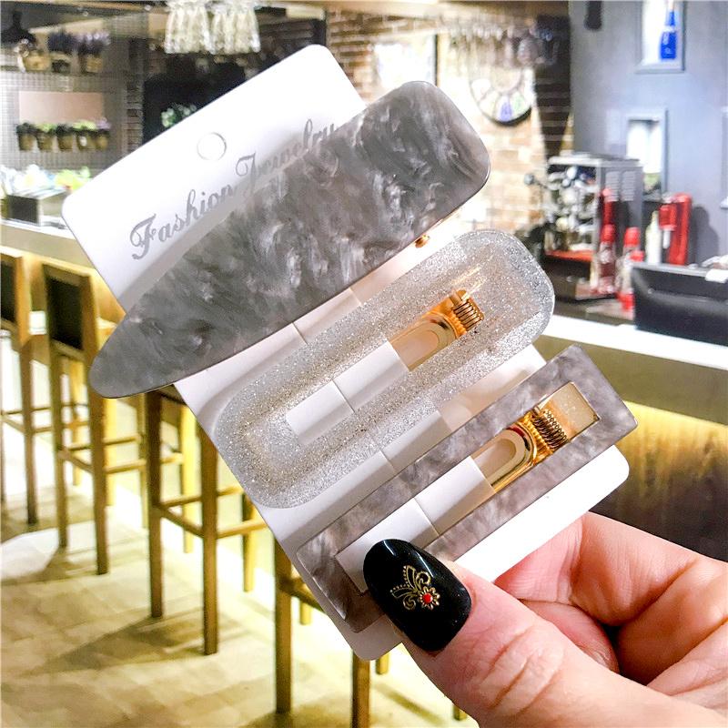 Корейский модный красочный ацетатный комплект из 3 шт./компл., набор заколок для волос, шпилька для женщин и девочек, заколки, аксессуары, ювелирные изделия, заколка для волос, головной убор