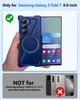 Ранний чехол-рамка для Samsung Galaxy Z Fold 7 с поддержкой Magsafe, 360° вращающаяся магнитная подставка, металлический чехол для телефона, ударопрочная защитная крышка