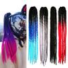 Motorcycle Helmet Handmade Dirty Braid Dreadlocks Decoration Punk Motocross Racing for All Riders Man Women FreeStyle
