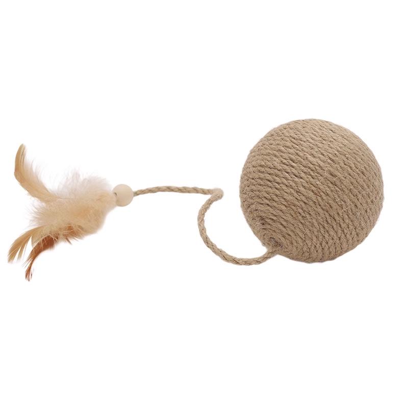 Sisal Ball Cat Teaser & Teeth Grinding Toy Set for Kittens