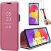 Pink Case for Samsung Galaxy M13 + 2 Tempered Glasses - Clear View Scratch Protection
