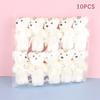 10Pcs 12Cm Bear Flower Bouquet Toy Cartoon Doll Foam Bouquet Gift Party Decor