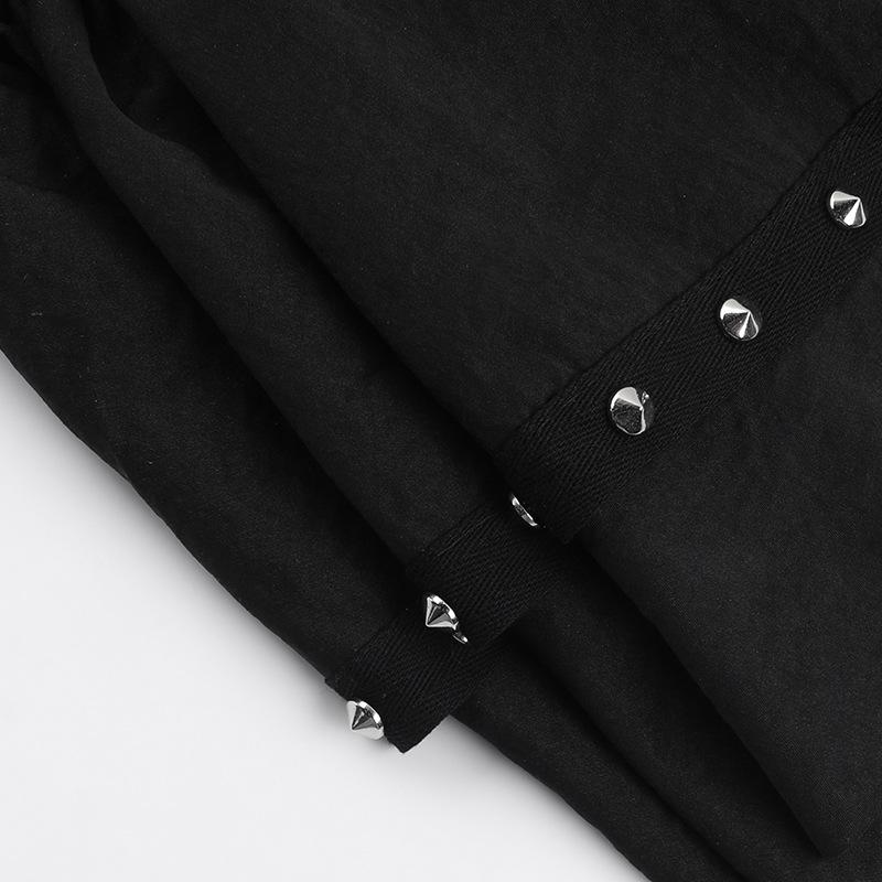 AltGoth Emo Alt Mall Gothic Юбка Женская уличная одежда Harajuku Cyber Punk Y2k Grunge Rive Шнуровка Высокая талия Юбка А-силуэта Клубная одежда