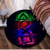 1Pc Gaming Controller Circular Print Rug - home decoration Carpet For Living Room Bedroom Flooring Computer Chair Area Rug