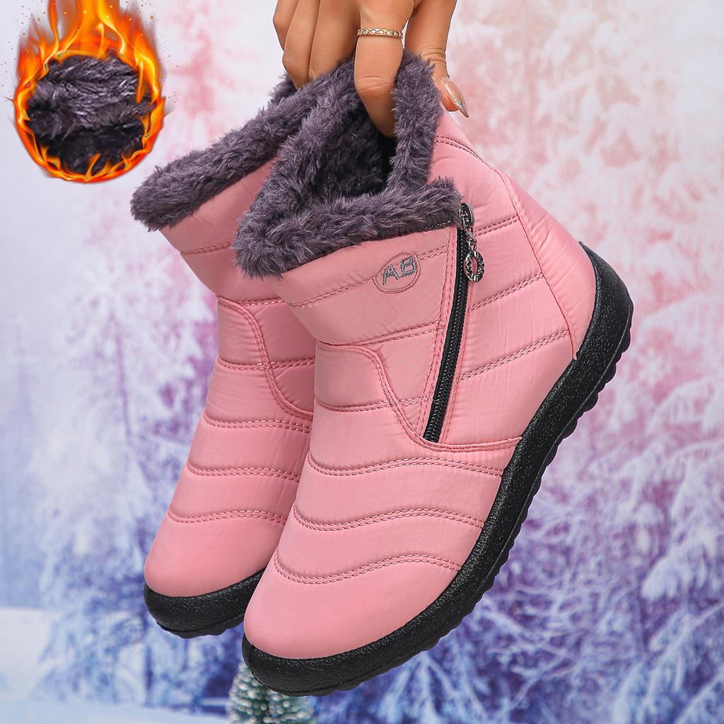 Fashion Winter Women Waterproof Snow Boots Outdoor Comfortable Synthetic Material Fall Season Exclusive Ladies Footwear Ankle Bootie