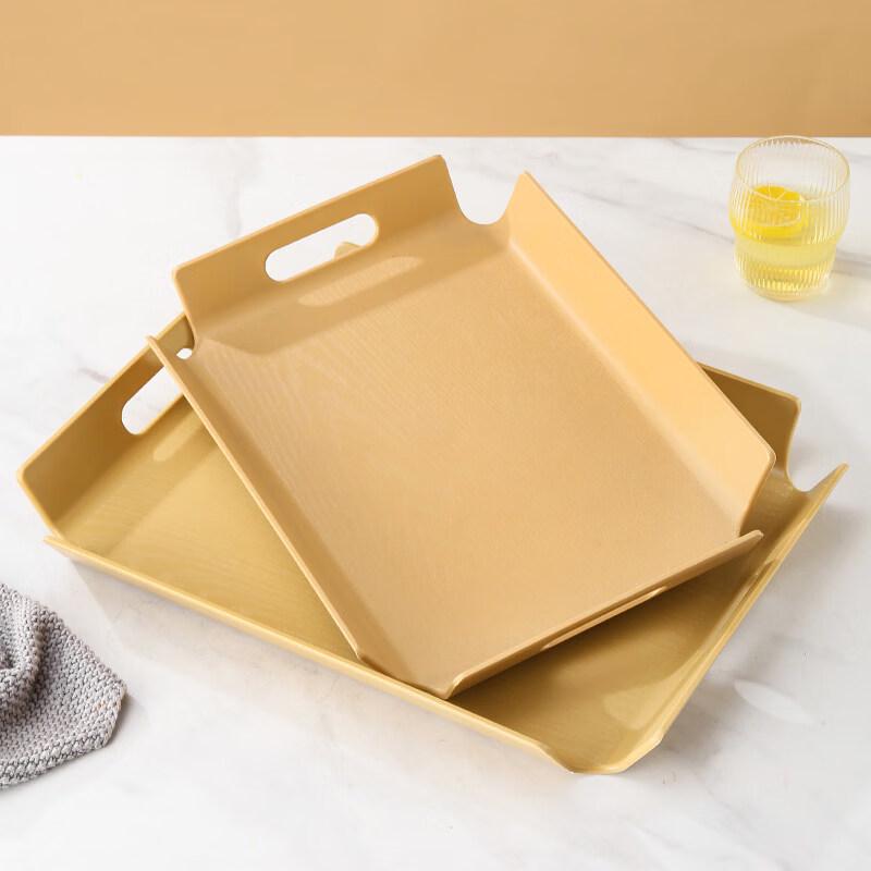 Jingbaodi Rectangular Wooden Serving Tray with Handles