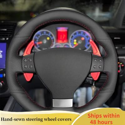 Чехол на руль из микрофибры для Volkswagen Golf 5 Mk5 GTI VW Golf 5 R32 Passat R GT 200 Автомобильный интерьер Автостайлинг