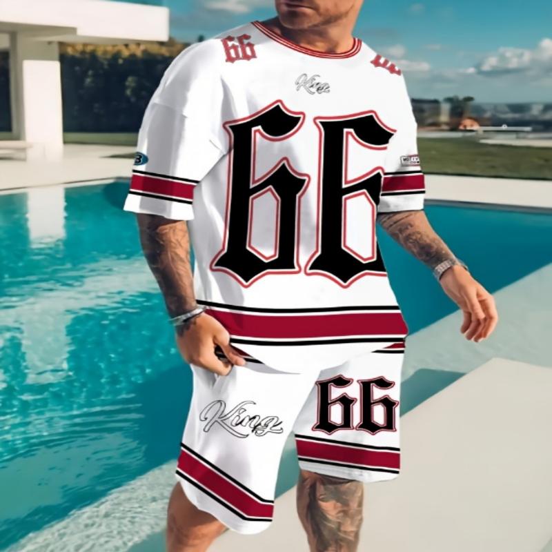 2025 летний новый мужской костюм повседневный круглый вырез с надписью Chicago 3D напечатанный узор полиэстеровый пуловер летний повседневный уличный мы