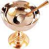 Steel Copper Ice Cream Bowl with Spoon