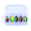5pc Fishing Lure Kit Minnow Floating Lure Jig Fishing Hook Set With Fishing Tackle Box