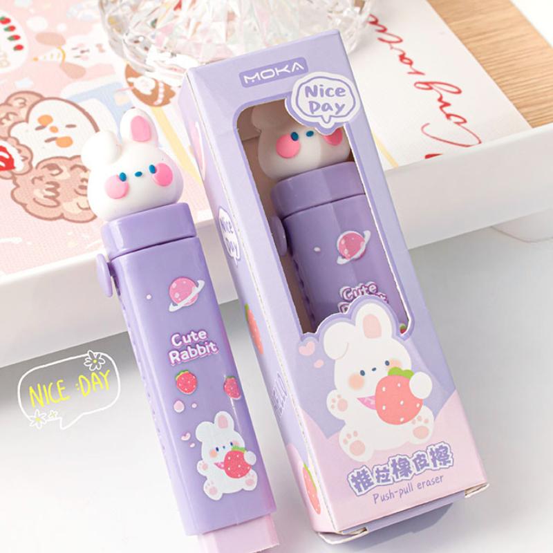 Креативный выдвижной ластик для карандаша для детей, мальчиков и девочек, милый мультяшный канцелярский ластик, большая вместимость, ластик для школы