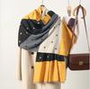 Feifei Imitation Cashmere Versatile Air Conditioner Shawl Shawl Shawl Silk Scarf Long Scarf Camellia