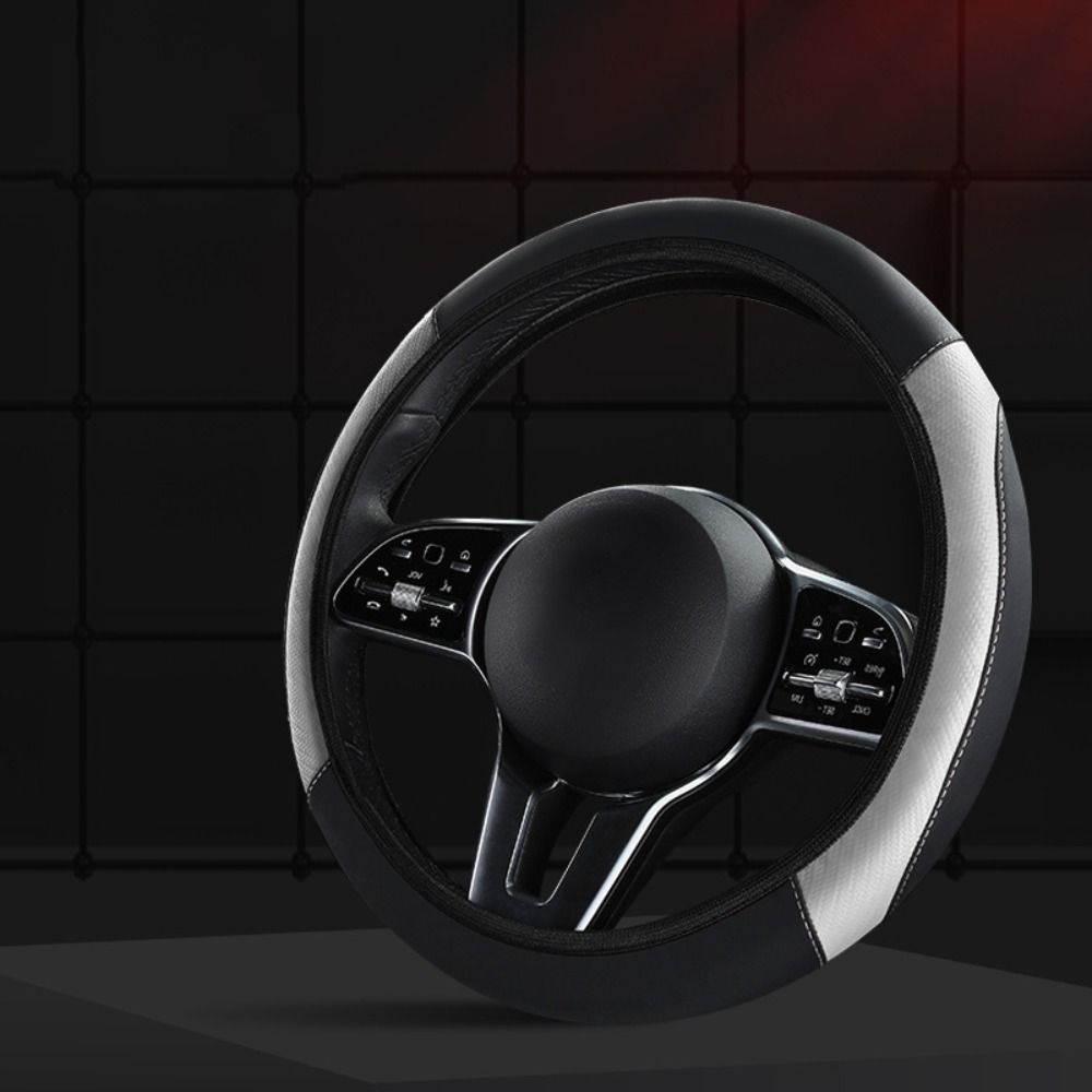 Дышащая защита рулевого колеса автомобиля из микрофибры, аксессуары для салона автомобиля внедорожник