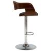 VidaXL Chaise de Bar Tabouret de Bar Chaise de Bistro Chaise de Comptoir Chaise de Salon Tabouret de Café Maison Gris Tissu 283119