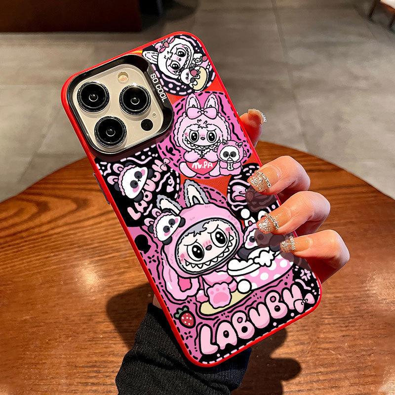 Panda Labu подходит для чехла для мобильного телефона Apple 16Pro iPhone15 цвет серебристый 1413 креативный 12promax11x.