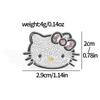 Японская милая KT кошка брошь Sanrio милый кот металлический значок аксессуары блестящий стразы булавка