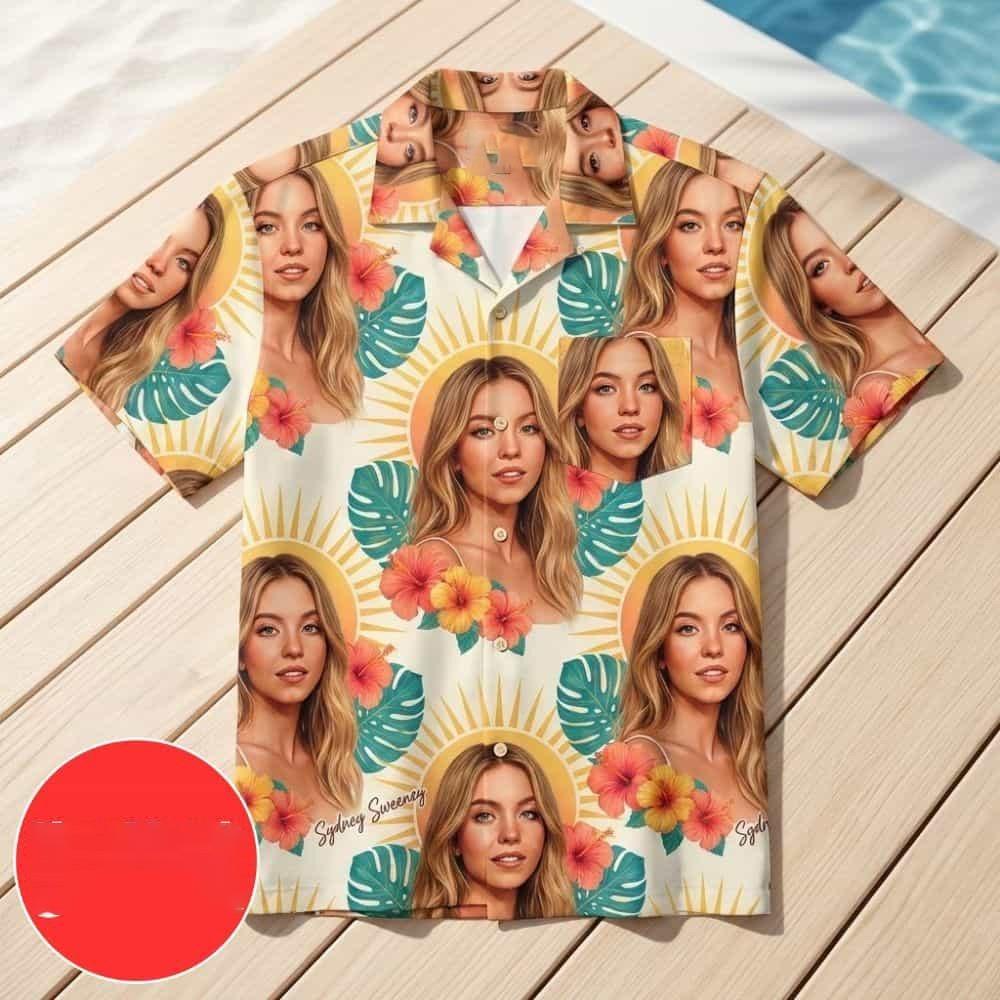 Sydney Sweeney Tropical 2026 Sunburst Portrait T-shirt NI546