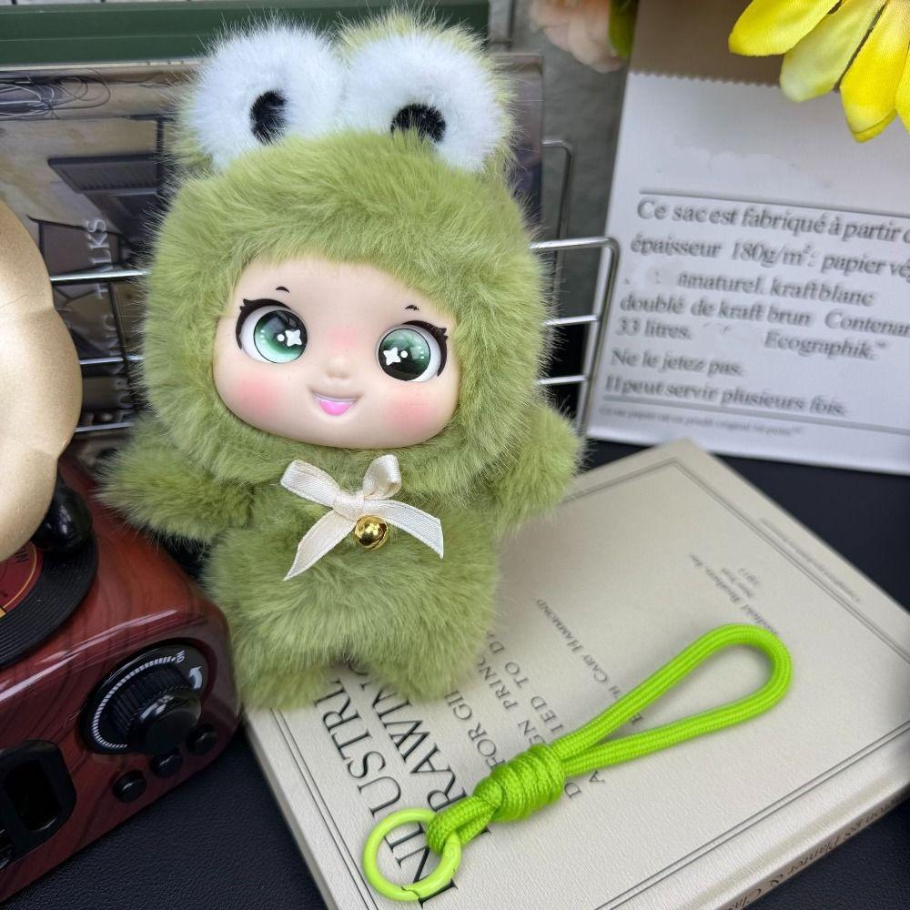 Sheep Dog Vinyl Face Plush Toys Family Series Plush Forest Doll Plush Animals Pendant Bag Charm