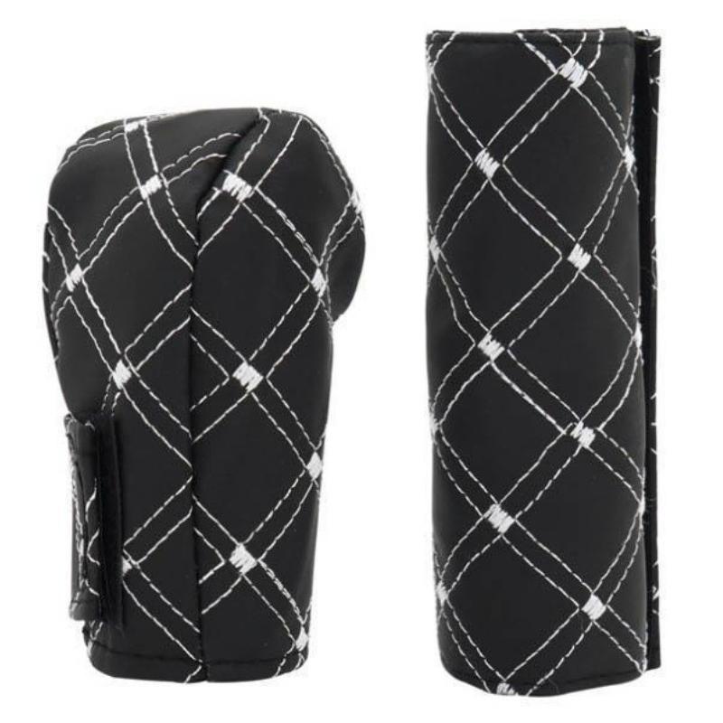 Комплекты чехлов на ручник и рычаг переключения передач из 2 предметов, чехол на ручник, рукав, автомобильные аксессуары, украшение интерьера