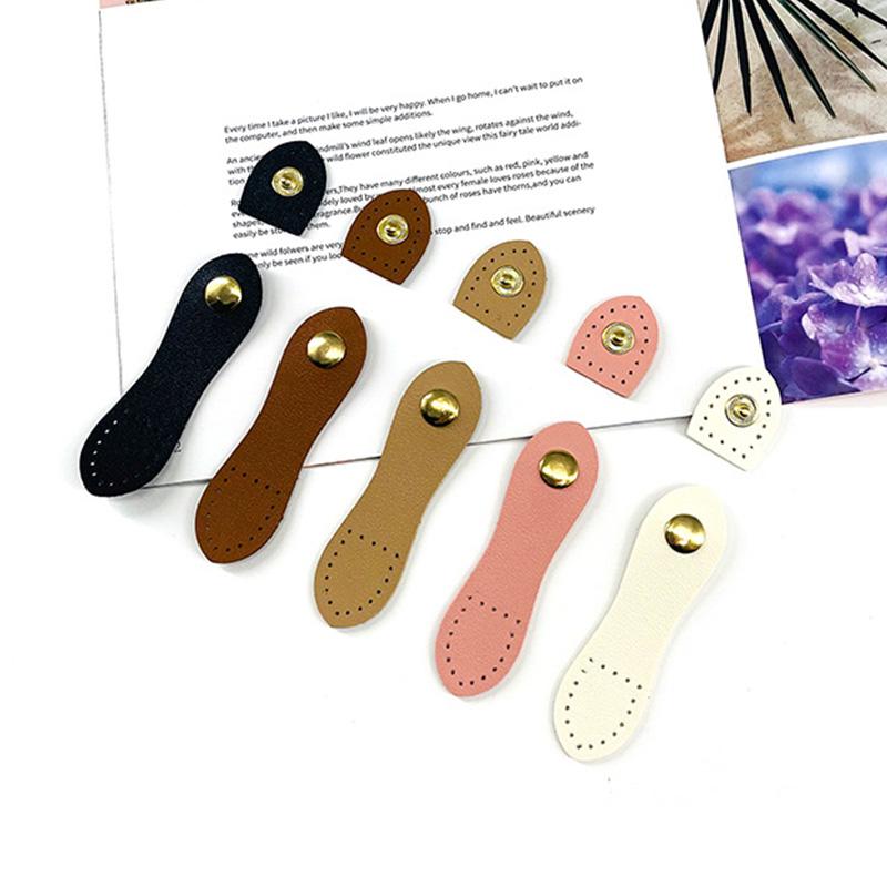 Metal Snap Clasp Leather Buckle Handbag Wallet Card Pack Handmade DIY Accessories