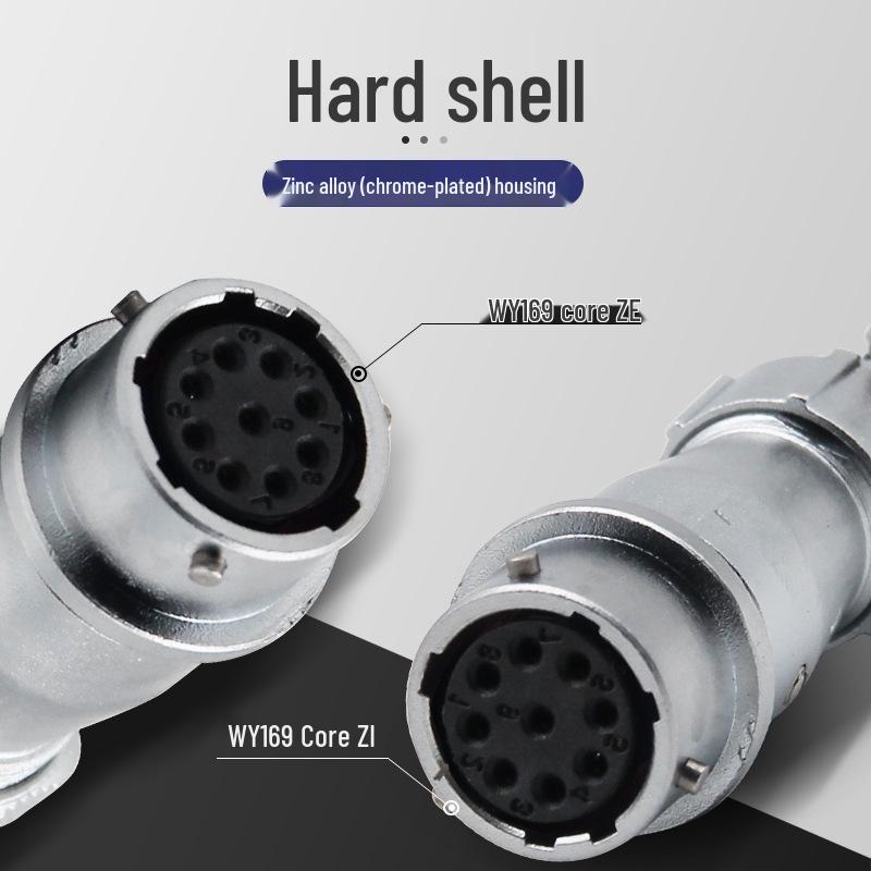 WY16-2 Core IP67 Waterproof Solder Connector Aviation Plug Socket