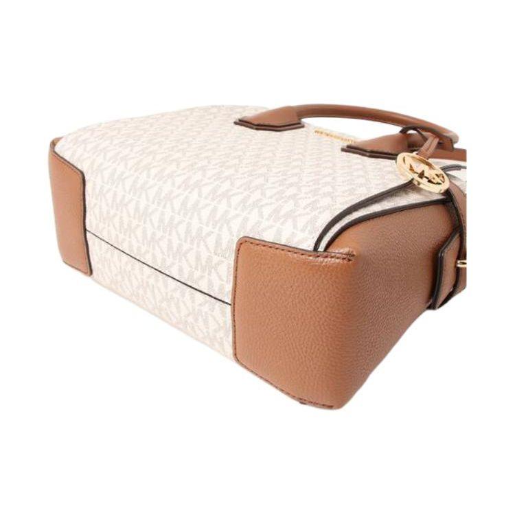 Michael Kors Mercer Classic Monogram Металлический Логотип Кожаная и Синтетическая Кожаная Сумка Через Плечо для Поездок Женские Сумки 35F2GM9S1B-150