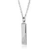 Lionheart Tri-Necklace, Sand Plated, Surgical Stainless Steel, Men's, Hypoallergenic, Silver