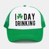 Green Velvet Clover Shamrock Hat Breathable Sun Hat Casual Peaked Cap  St. Patricks Day