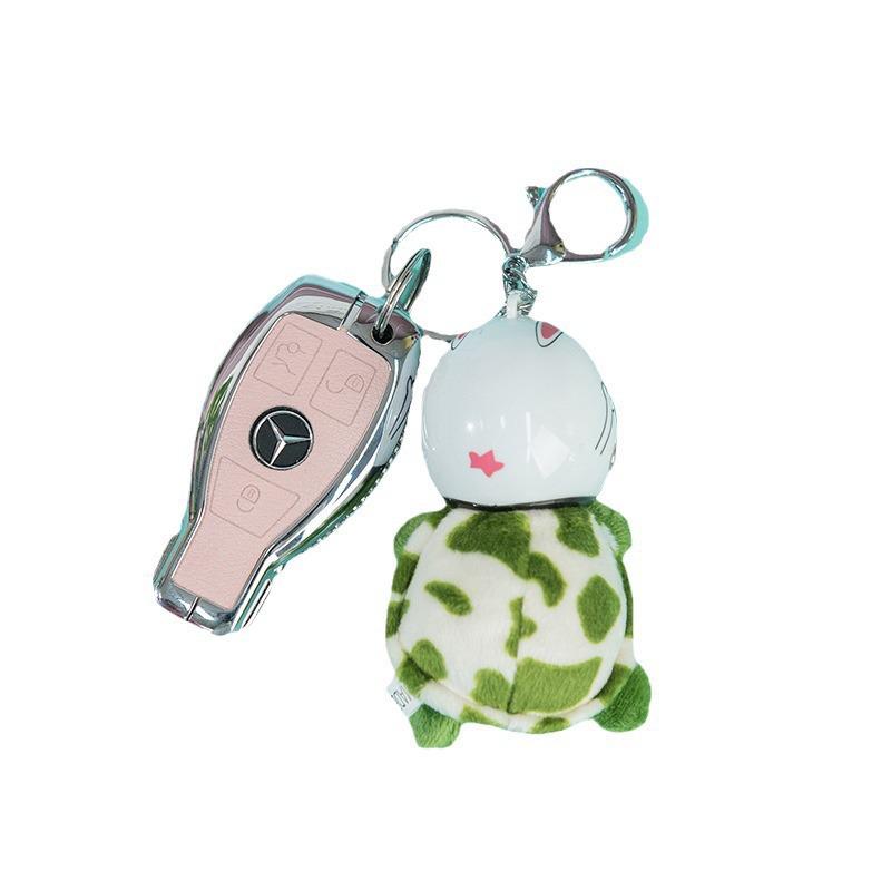 Turtle Island Cartoon Turtle Keychain: Plush Pendant & Bag Charm Doll