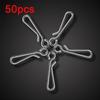 50pcs Hot Line Tackle Durable Portable Fishing Hanging Snap Fast Lock Connector Barrel Swivel