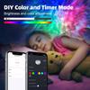 Звездный проектор, проектор Galaxy для спальни, интеллектуальное приложение и лампа Galaxy с голосовым управлением, совместимость с Alexa и Google Home