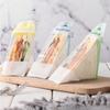 100pcs Triangle Bread Bags Plastic Sandwich Wrappers Disposable Sandwich Packaging Bag Wedding